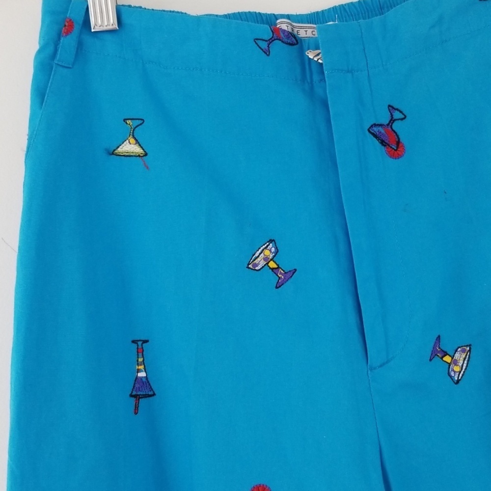 VTG Good Impressions Blue Martin Glass Capris